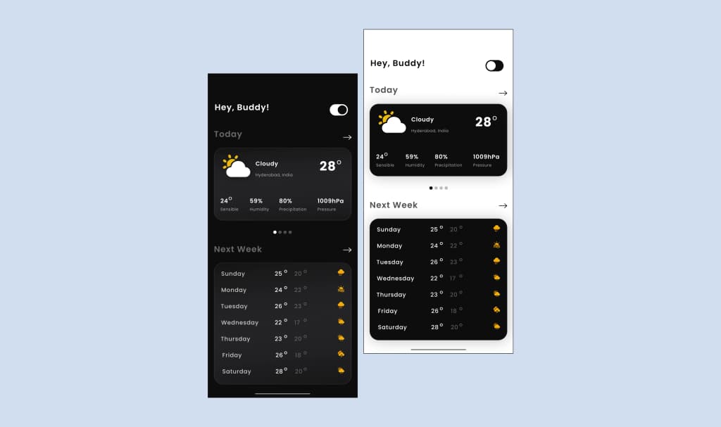 wheather UI